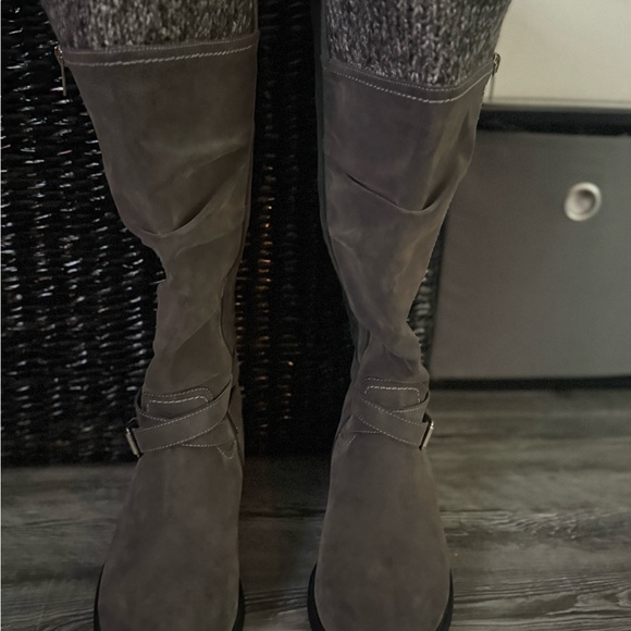 Torrid Charcoal Over the Knee Boots - Picture 1 of 7
